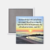 AIMANT INSPIRING ISAIAH 40:31 (Recto/Verso)