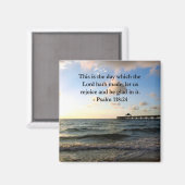 AIMANT INSPIRING PSALM 118:24 VERSE (Recto/Verso)