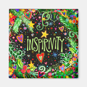 Aimant Inspirivity Festive Vacances amusant coloré