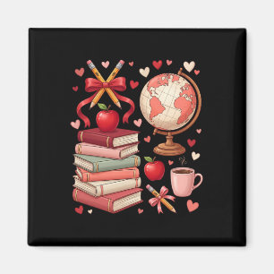 Aimant Institutrice Coquette École Saint-Valentin Arcs Li