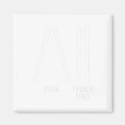 Aimant Instructeur De Ski Pizza Et Français Fries Comment (Devant)