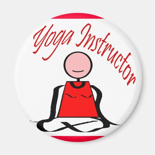Aimant Instructeur de yoga—Figure de la tige de position  (Devant)