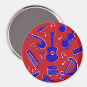 Aimant Instruments de musique (Recto/Verso)