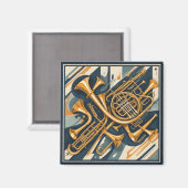 Aimant Instruments de musique (Recto/Verso)