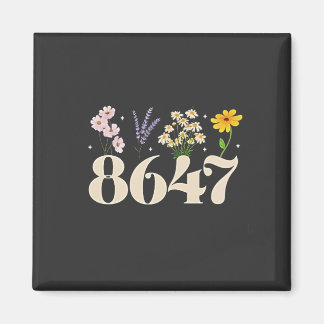 Aimant intage 8647, Anti Trump, Floral Feminist, Subtle