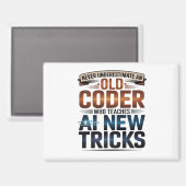 Aimant Intelligence Artificielle Ancien Codeur Design (Recto/Verso)