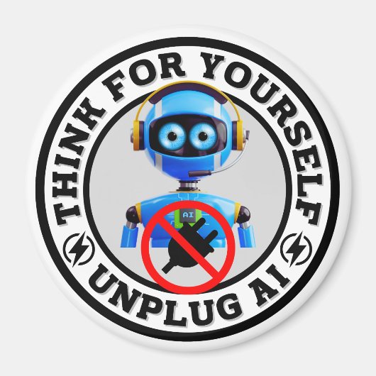 Aimant Intelligence artificielle - Débrancher AI (Devant)