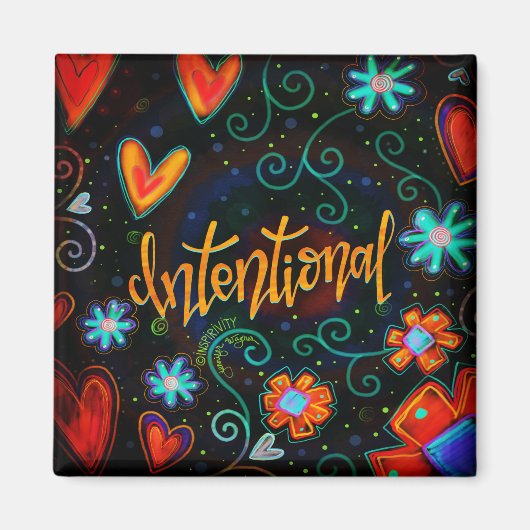 Aimant Intentionnellement Floral Plutôt Inspirationnel Tr (Devant)