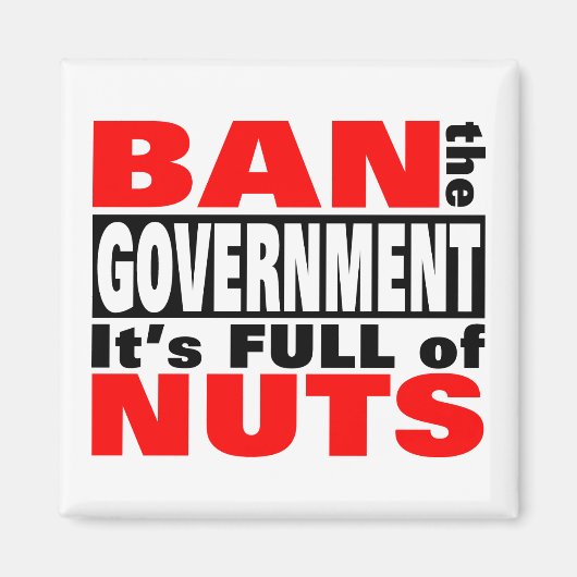 Aimant Interdire le gouvernement (Devant)