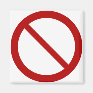 Aimant Interdire ou interdire le symbole