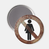 Aimant Interdit aux femmes (Recto/Verso)