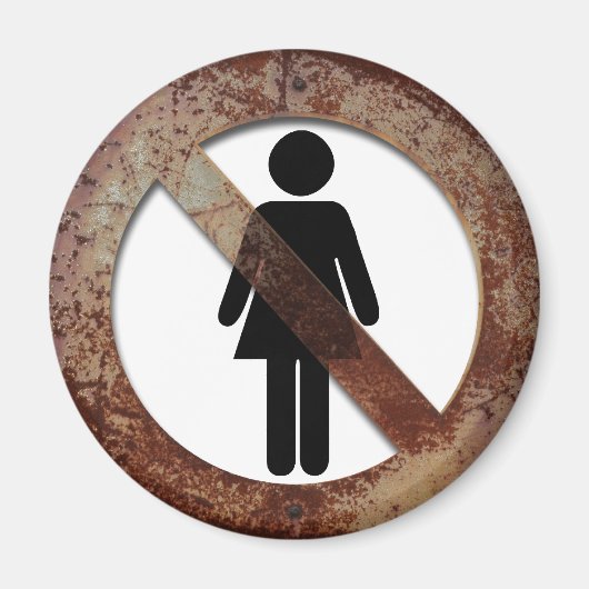 Aimant Interdit aux femmes (Devant)
