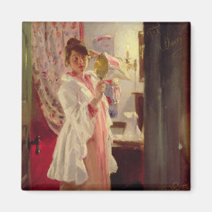 Aimant Intérieur avec la femme de l'artiste, 1889