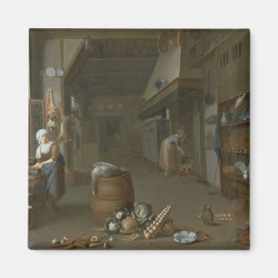 Aimant Intérieur de cuisine avec deux domestiques