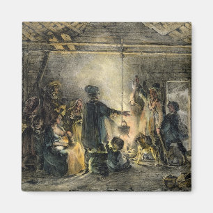 Aimant Intérieur de la hutte d'un mineur de charbon