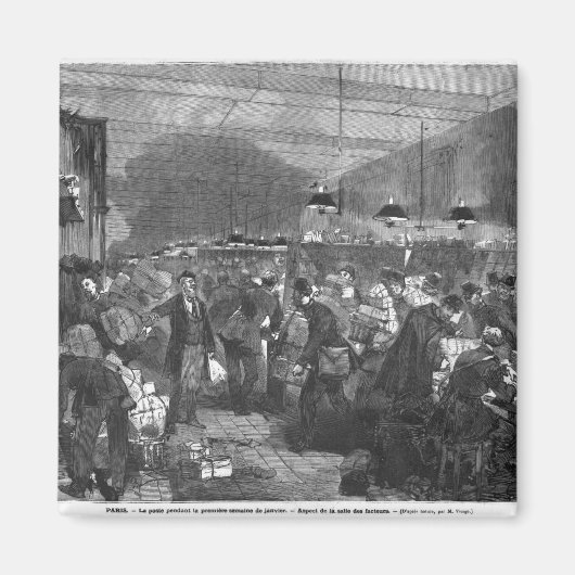 Aimant Intérieur de la poste parisienne (Devant)