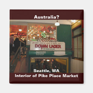 Aimant Intérieur du marché Pike Place Seattle, Washington