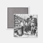 Aimant Intérieur d'un wagon postal français (Recto/Verso)