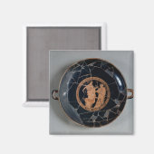 Aimant Intérieur d'une tasse mansardée rouge (Recto/Verso)