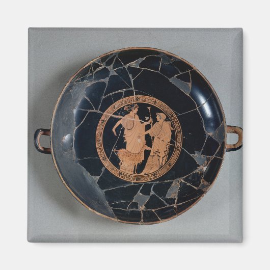 Aimant Intérieur d'une tasse mansardée rouge (Devant)