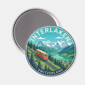 Aimant Interlaken Suisse (Recto/Verso)