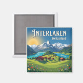 Aimant Interlaken Suisse (Recto/Verso)