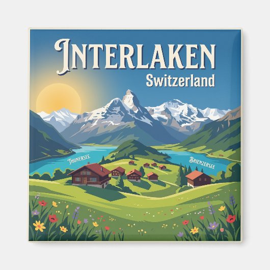 Aimant Interlaken Suisse (Devant)