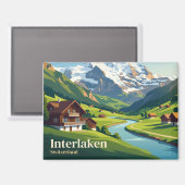 Aimant Interlaken Suisse (Recto/Verso)
