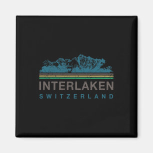 Aimant Interlaken Suisse Escalade de Montagne Suisse Rétr