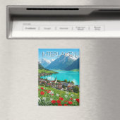 Aimant Interlaken Suisse Travel Springtime (In Situ (Lave-vaisselle))