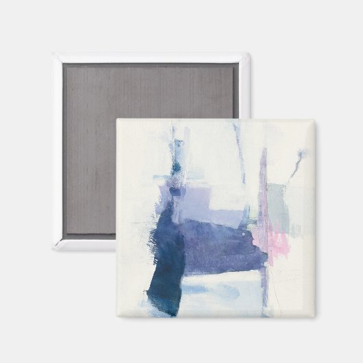 Aimant Interlude | Abstrait en bleu (Recto/Verso)