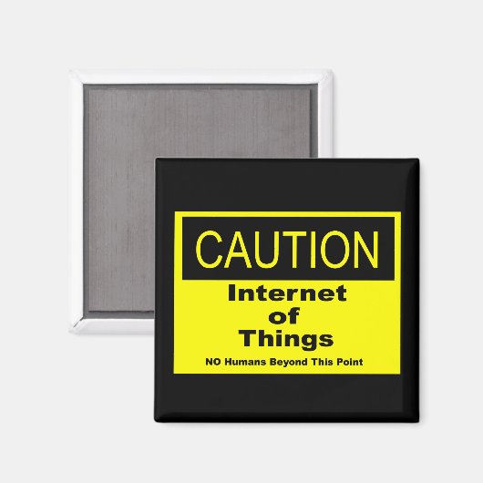 Aimant Internet des objets IoT Avertissement Signal d'ave (Recto/Verso)