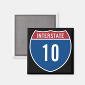 Aimant Interstate 10 (Recto/Verso)