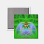 Aimant Intricité verte (Recto/Verso)
