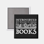 Aimant Introverted Mais Prêt À Discuter Des Livres (Recto/Verso)