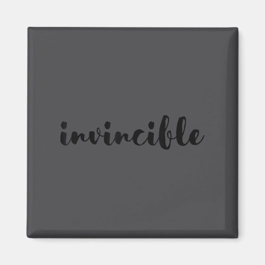 Aimant Invincible - Motivational  (Devant)