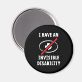 Aimant Invisible, disability. Maladie invisible. (Recto/Verso)