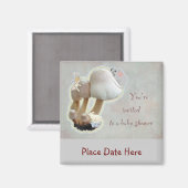 Aimant Invitation Baby shower de terrain de jeu de champi (Recto/Verso)