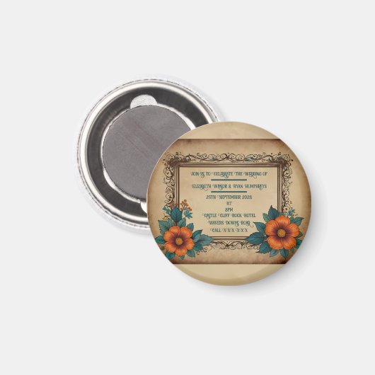 Aimant Invitation carte postale (Recto/Verso)