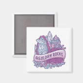 Aimant Invitation de pierres géologiques (Recto/Verso)
