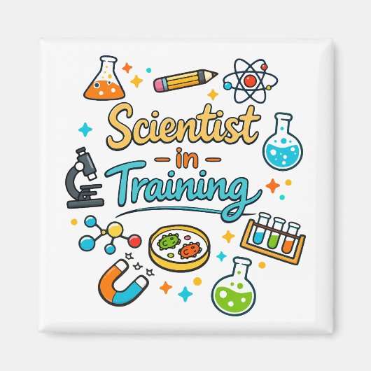 Aimant Invitation Jeune Scientifique en Formation (Devant)