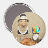 Aimant Invitation un ami pour Thanksgiving (Recto/Verso)