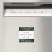 Aimant Invitations de mariage indiennes Peacock Paisley (In Situ (Lave-vaisselle))