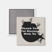 Aimant Invité Merci Location Maison Torn Papier Torn Prom (Recto/Verso)