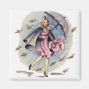 Aimant Invité vintage de Fête de la mariée