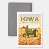 Aimant Iowa vintage (Recto/Verso)