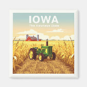Aimant Iowa vintage (Devant)