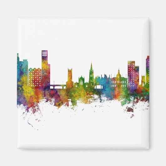 Aimant Ipswich England Skyline (Devant)