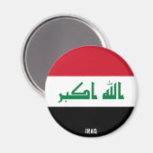 Aimant Irak Drapeau charmant patriotique (Recto/Verso)