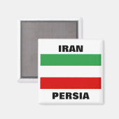 Aimant Iran Tricolor "IRAN" & "PERSIA" (Recto/Verso)